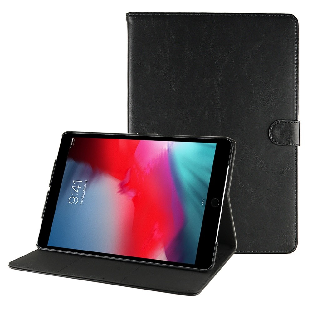 iPad Air 3 10.5 2019 iPad Pro 10.5 2017 leren hoes case zwart