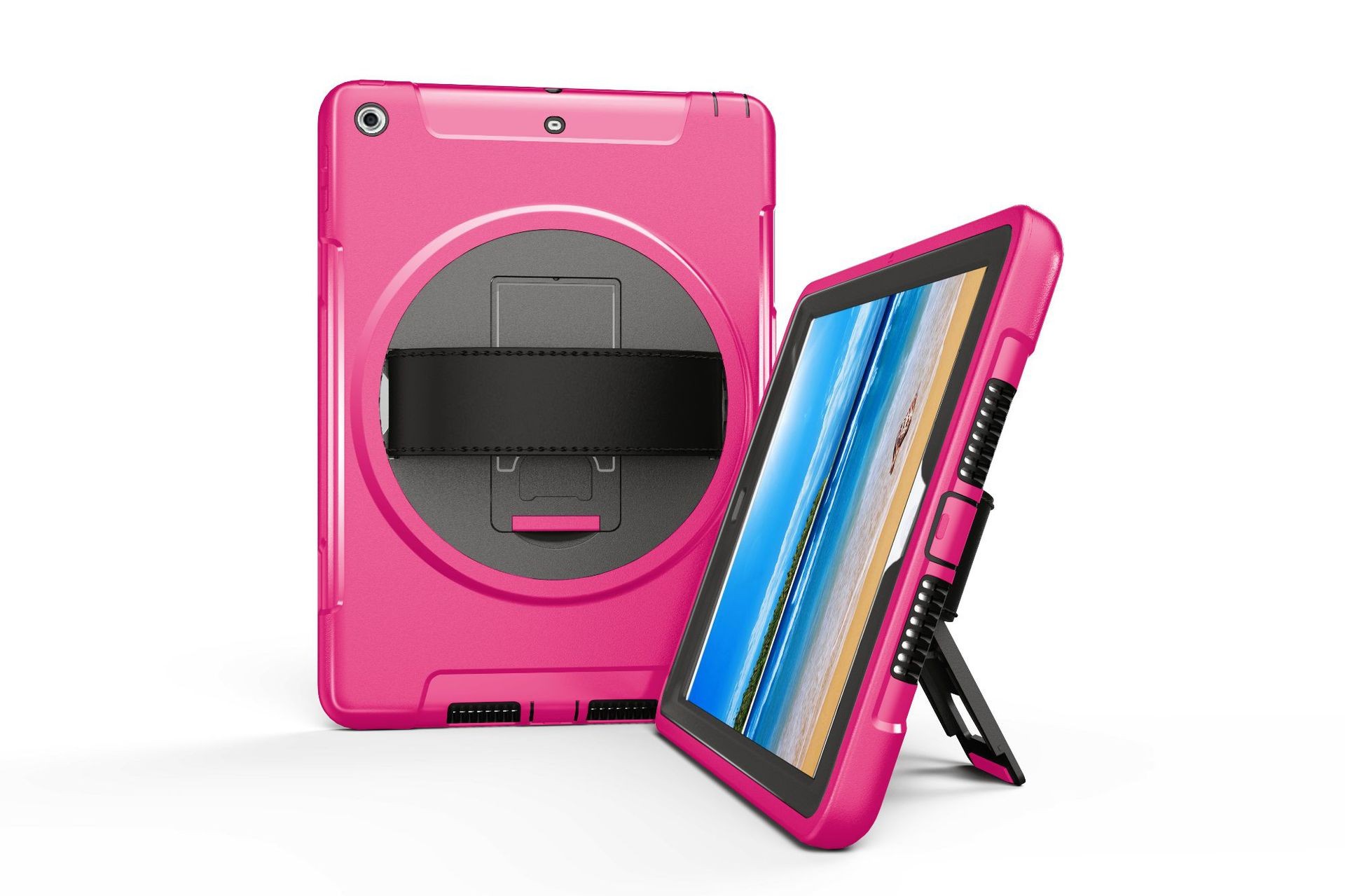 360 graden draaibare, rugged, iPad 9.7 (2017 & 2018) case met