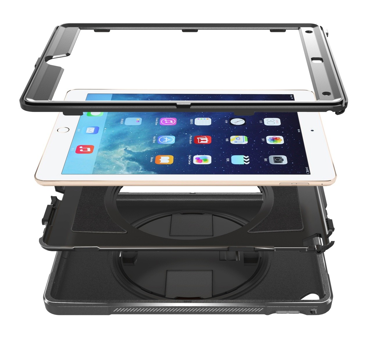 Supcase Fullcover hoes met screenprotector compatibel met iPad 10-10.9 inch - Blauw