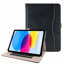 iPad 10.9 (2022) leren case / hoes bruin incl. standaard met 3 standen