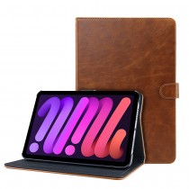 iPad mini 6 leren hoes / case bruin