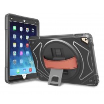 360 graden draaibare, rugged, hybride, iPad 9.7 (2017) / iPad Air / iPad Air 2 / iPad Pro 9.7 case zonder screenprotector