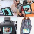 iPad 10.2 (2019 & 2020 & 2021) case / hoes met screenprotector, handriem en schouderriem voor Horeca en Bouw Lichtblauw