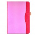 iPad Air 1 / Air 2 / 9.7 (2017 / 2018) leren case / hoes - incl. standaard met 3 standen - Roze Rood 