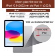 iPad 10.9 (2022) / iPad 11 (2025) leren case / hoes bruin incl. standaard met 3 standen