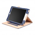 iPad 10.2 (2019 / 2020 / 2021) / Air 3 10.5 (2019) / Pro 10.5 (2017) leren case / hoes blauw incl. standaard met 3 standen