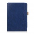 iPad Air 1 / Air 2 / 9.7 (2017) leren case / hoes blauw incl. standaard met 3 standen