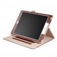 iPad Air 1 / Air 2 / 9.7 (2017) leren case / hoes bruin incl. standaard met 3 standen