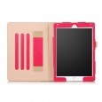 iPad Air 1 / Air 2 / 9.7 (2017) / 9.7 (2018) leren case / hoes roze incl. standaard met 3 standen