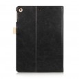 iPad Air 1 / Air 2 / 9.7 (2017) leren case / hoes zwart incl. standaard met 3 standen