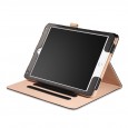 iPad Air 1 / Air 2 / 9.7 (2017) leren case / hoes zwart incl. standaard met 3 standen