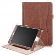 iPad mini 4 / iPad mini 5 leren case / hoes bruin incl. standaard met 3 standen