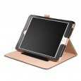iPad mini 4 / iPad mini 5 leren case / hoes zwart incl. standaard met 3 standen