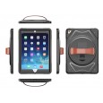 360 graden draaibare, rugged, iPad 10.2 (2019 / 2020 / 2021) case met screenprotector zwart