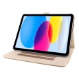 iPad 10.9 (2022) / iPad 11 (2025) leren case / hoes bruin incl. standaard met 3 standen